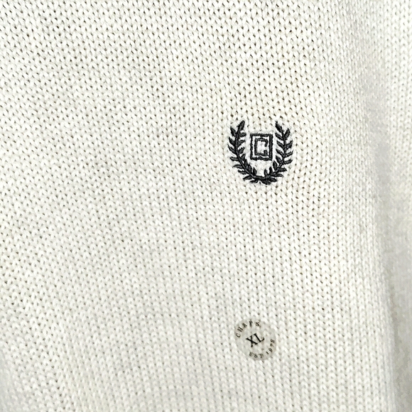 New CHAPS Ralph Lauren Mock Neck Sweater! Cream. Men, XL. Unisex Item. - Picture 5 of 6